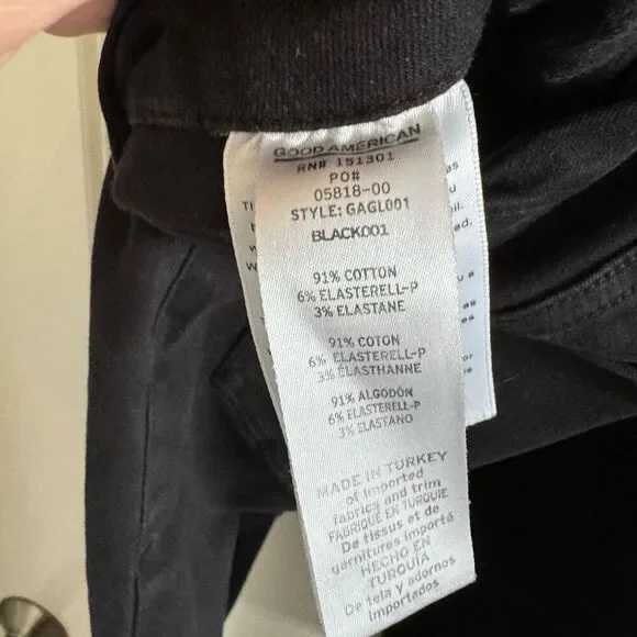 Good American Good Legs Skinny Jeans Black - Picture 8 of 8